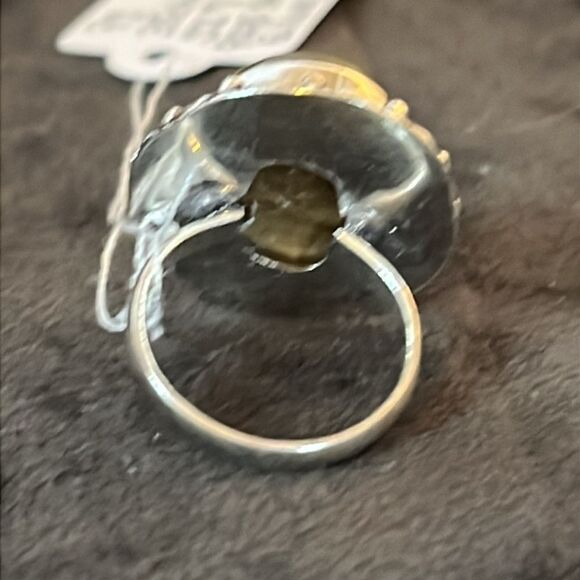 NWT GORGEOUS LABRADORITE 925 STERLING SILVER RING SZ 7 - Picture 5 of 11